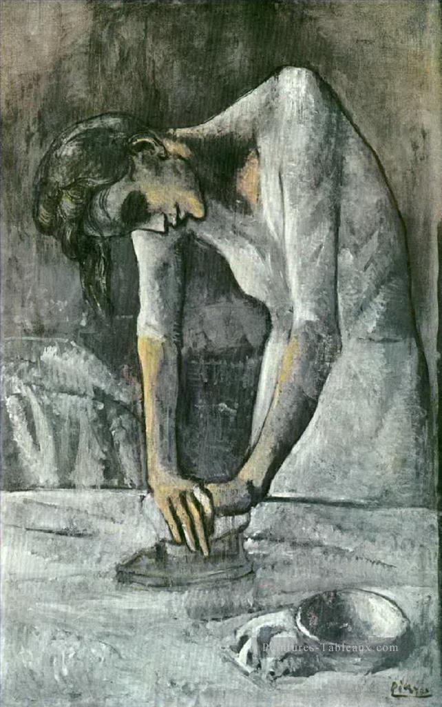 Femme Ironing 1904 cubiste Pablo Picasso Peintures à l'huile